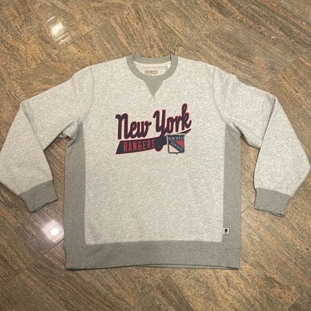 CCM New York Rangers 100th Year Anniversary Crew Neck Sweater